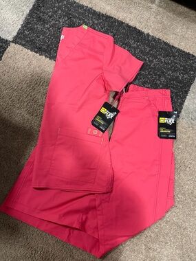 WonderWink Hot Pink Medical Scrub Pants with Patch Pocket
